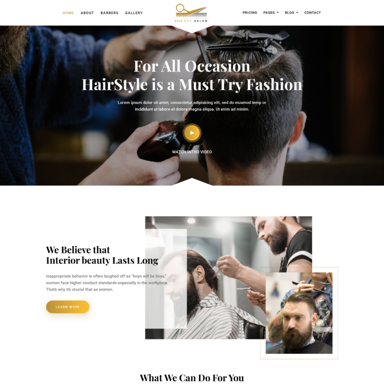 hair cut salon